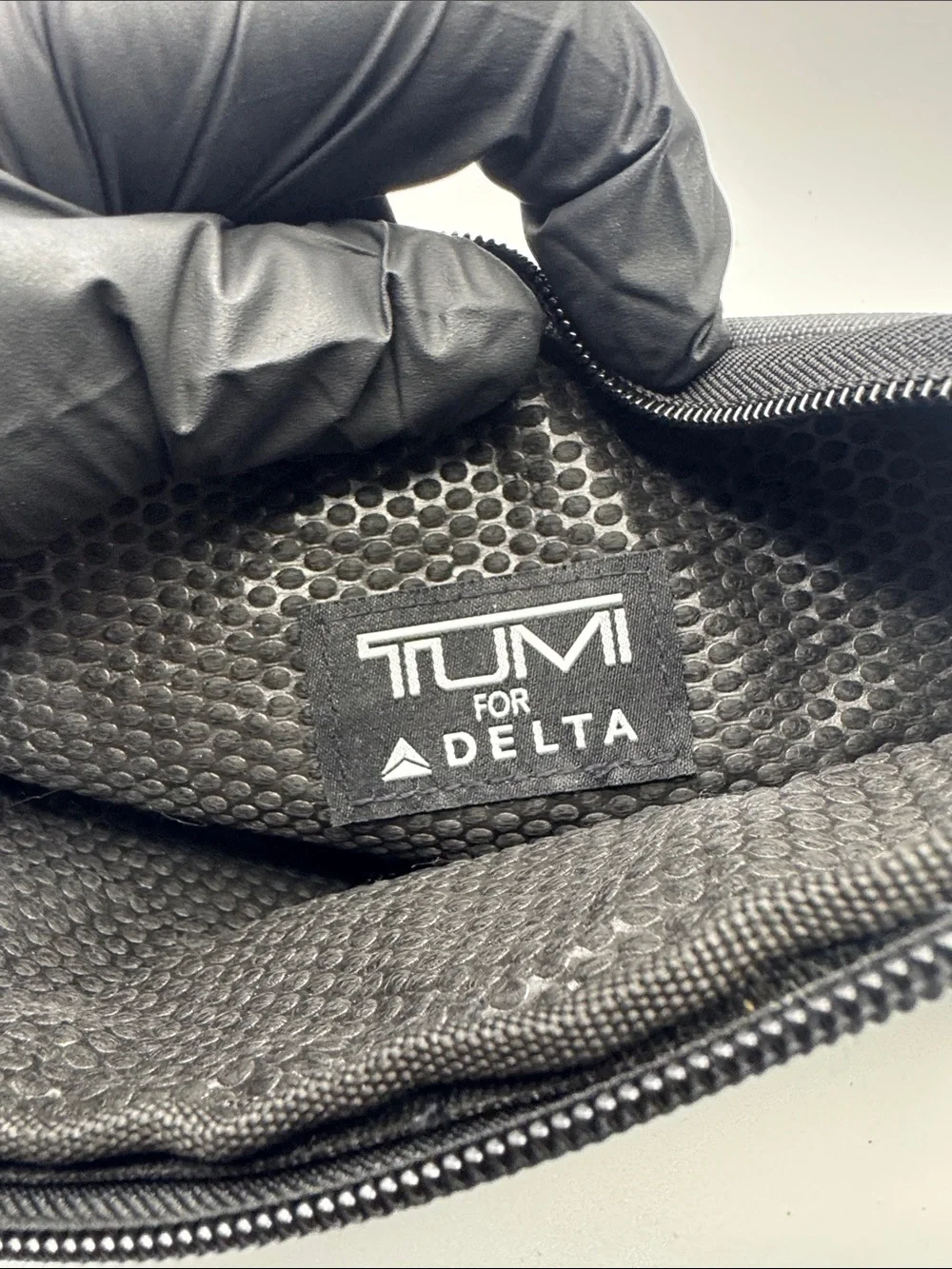 Tumi x Delta Collab Two-Tone Gray Men's Toiletry Pouch